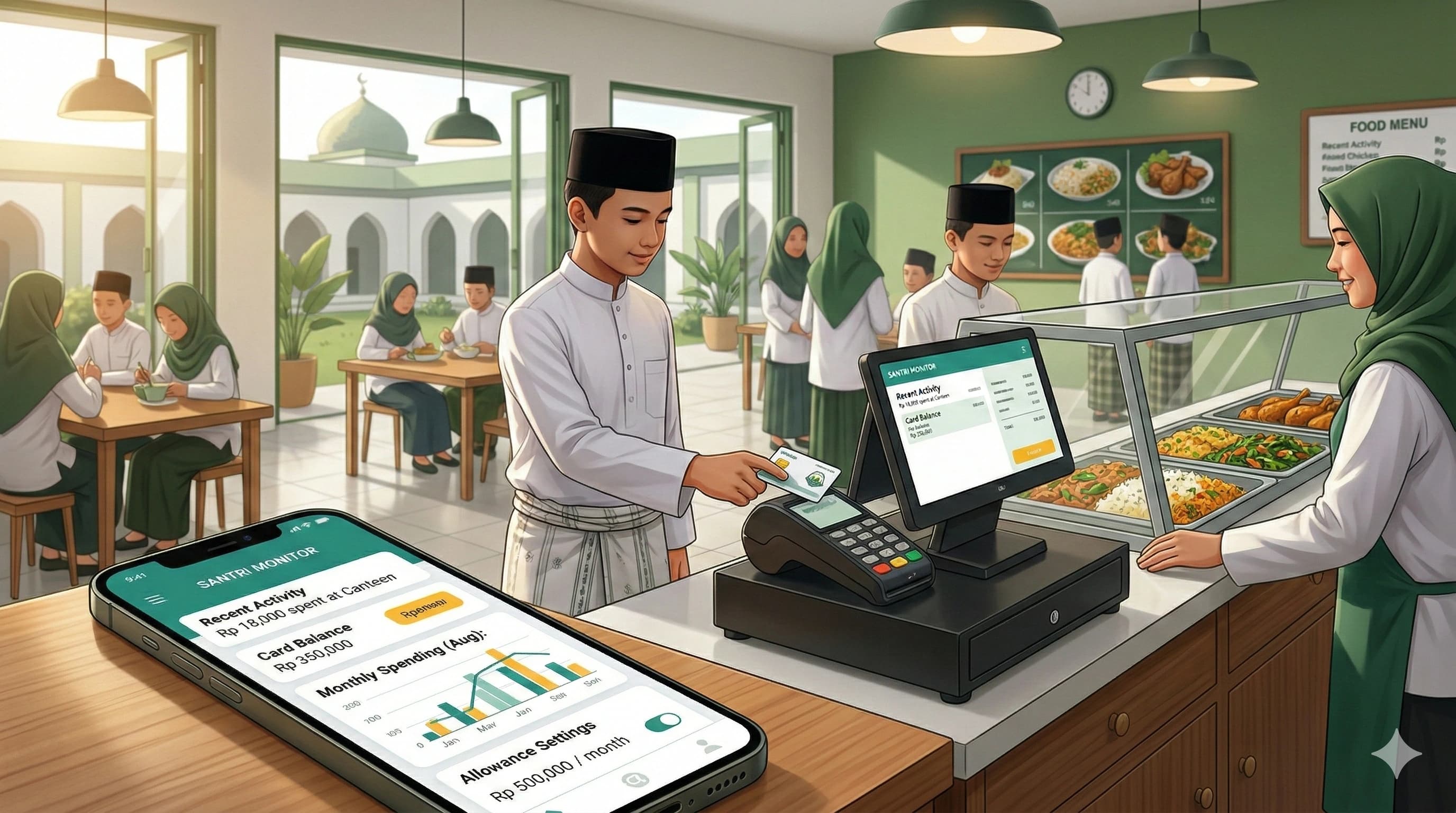 Panduan lengkap kantin cashless & uang saku digital pesantren