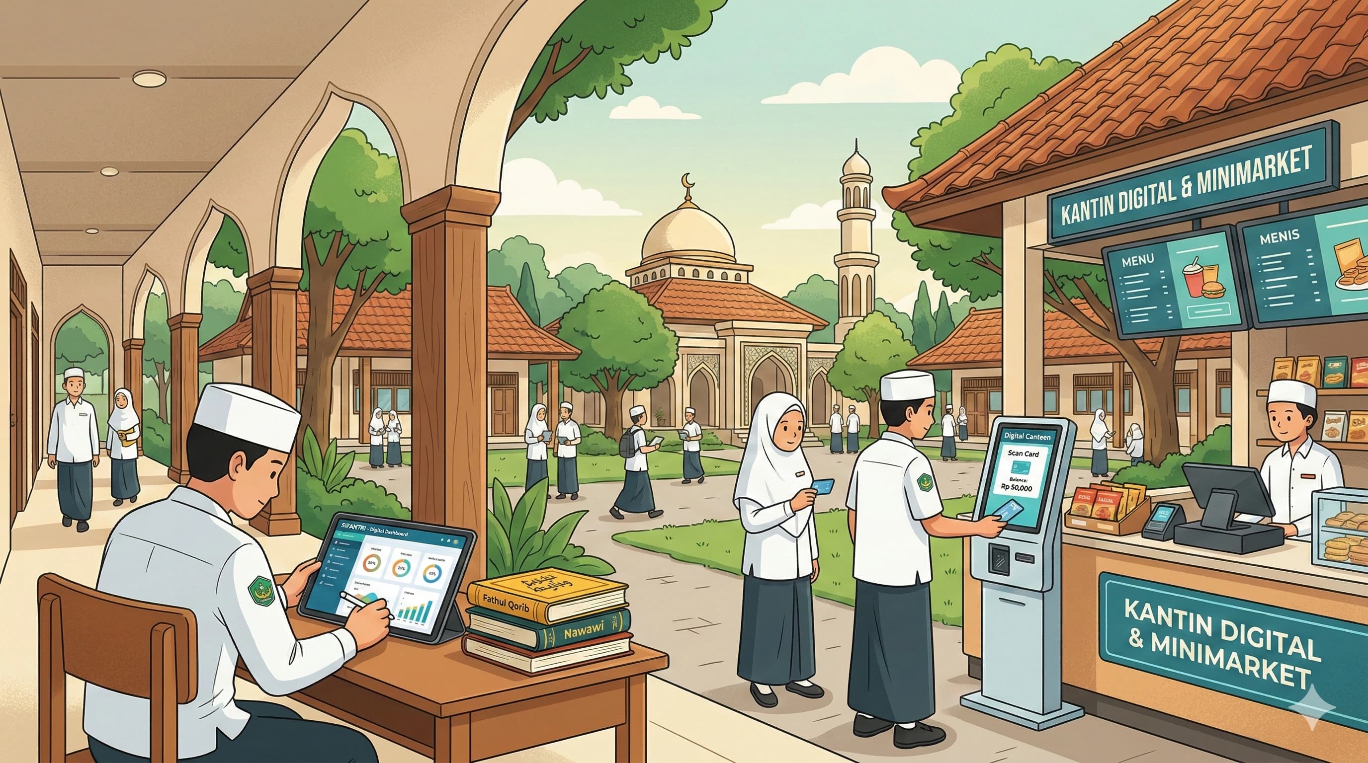 banner Panduan Lengkap Digitalisasi Pesantren 2026: Administrasi, Keuangan, hingga Kantin