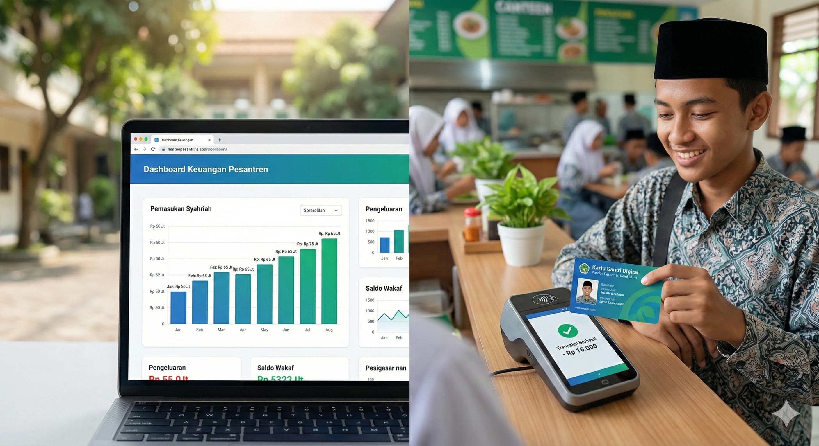 Sistem keuangan pondok pesantren berbasis website